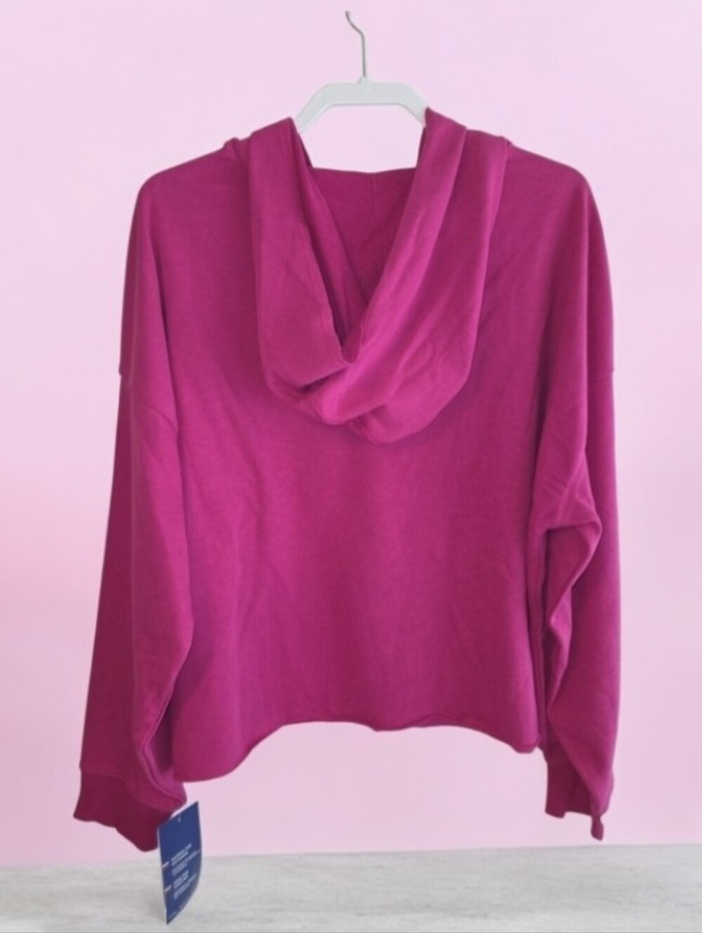 Champion NWT Women's Fuchsia Pullover Hoodie with Floral Logo Size 2X - Picture 2 of 4